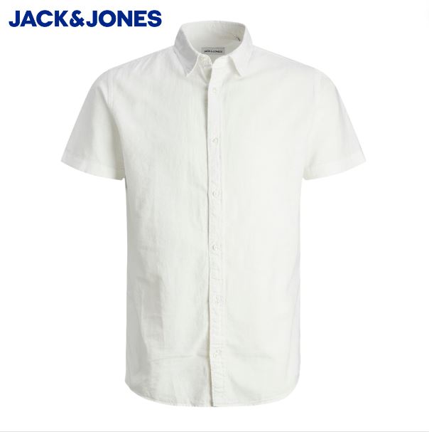 Jack & Jones Linen Blend White Shirt White