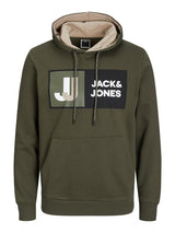 Jack & Jones Logan Logo Green Hoodie Green