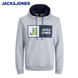 Jack & Jones Logan Logo Grey Hoodie Grey