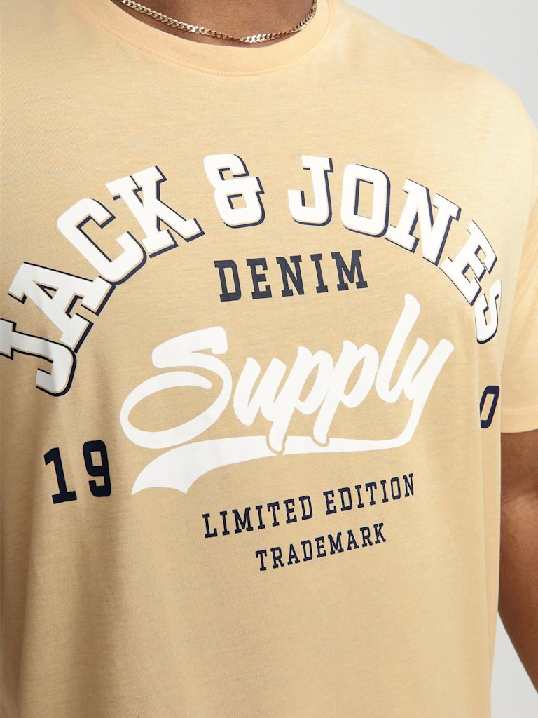 Jack & Jones Logo Apricot Ice T-Shirt Orange