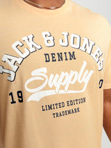 Jack & Jones Logo Apricot Ice T-Shirt Orange