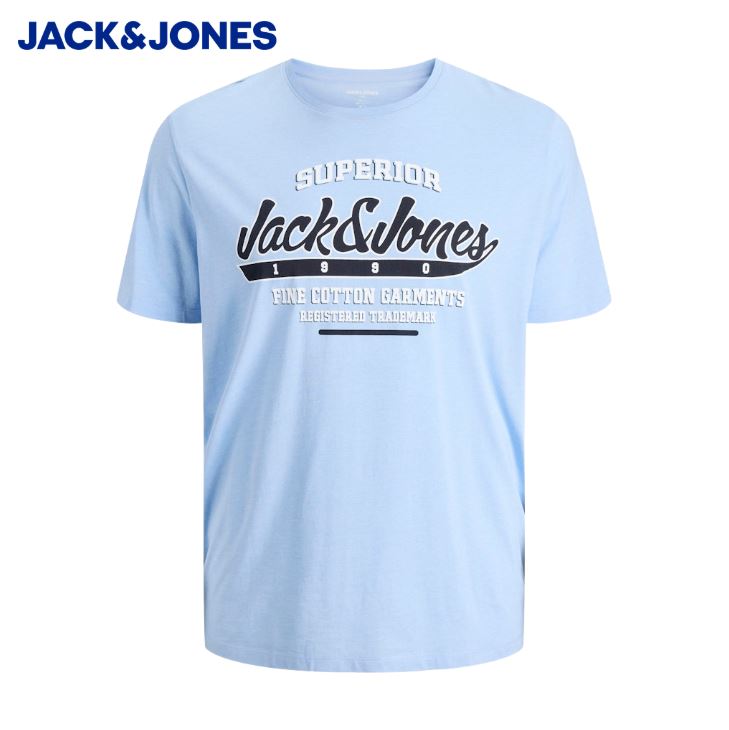 Jack & Jones E-Logo Chambray T-Shirt Blue