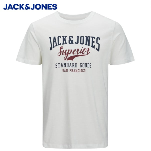 Jack & Jones Logo Cloud Dancer T-Shirt White
