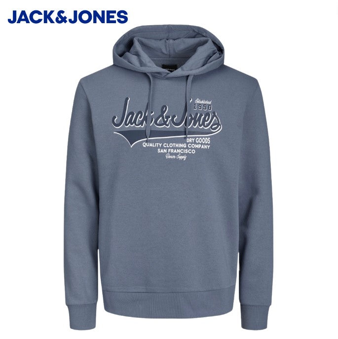 Jack & Jones Elogo Grey Sweat Hoodie Grey