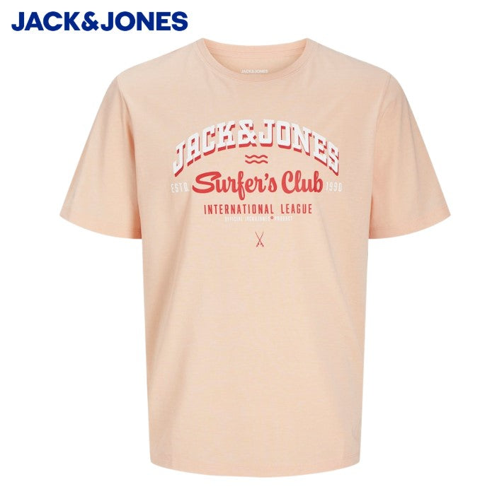Jack & Jones Logo Peach T-Shirt Pink