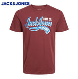 Jack & Jones Port Royale Logo Crew Tee Wine