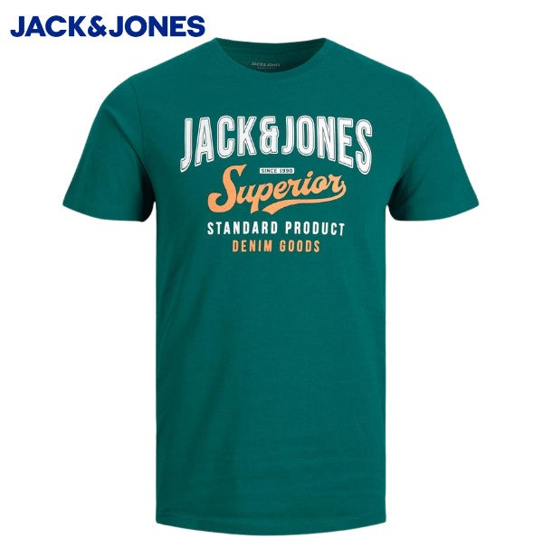 Jack & Jones Logo Storm T-Shirt Green