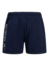 Jack & Jones Maui Stripe Swim Shorts Navy