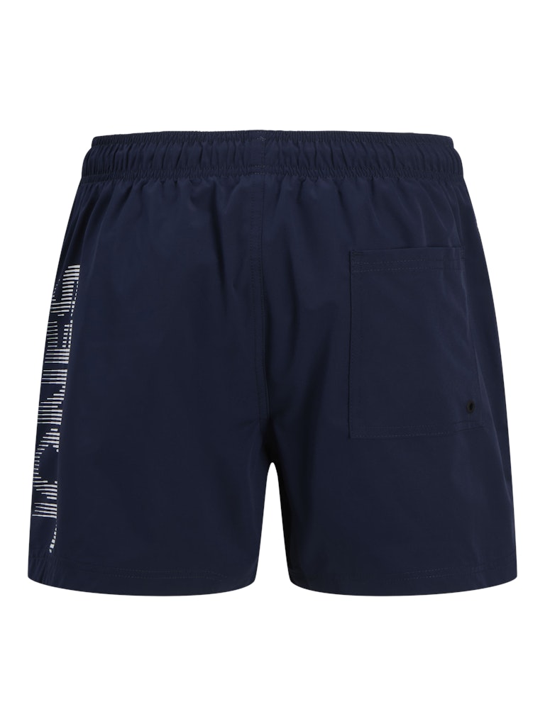 Jack & Jones Maui Stripe Swim Shorts Navy