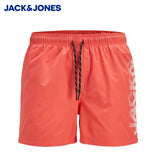 Jack & Jones Maui Stripe Swim Shorts Orange