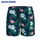 Jack & Jones Maui Print Swim Shorts Navy