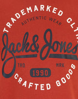 Jack & Jones Mikk Cinnabar Sweat Hoodie Red