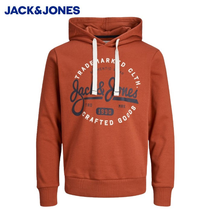 Jack & Jones Mikk Cinnabar Sweat Hoodie Red