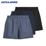 Jack & Jones Milano 3-Pack Woven Boxers Navy