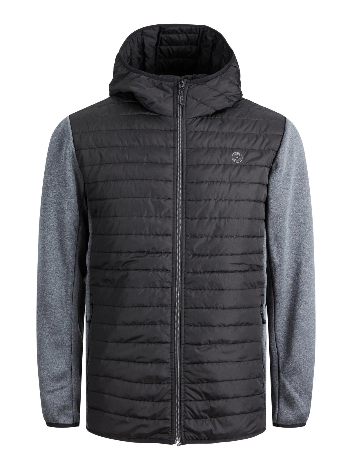 Jack & Jones Multi Quilted Black/Grey Black