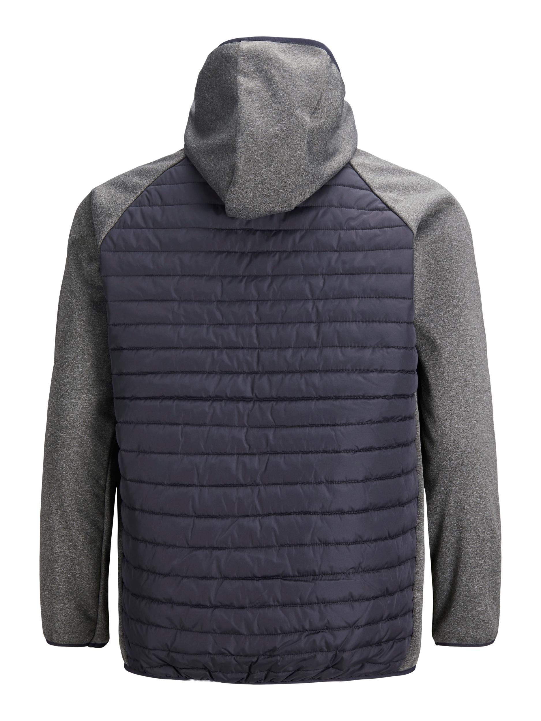 Jack Jones Multi Quilted Grey Jacket Grey Kingsize Ireland