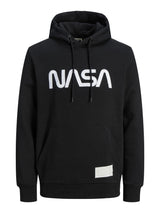 Jack & Jones Nasa Logo Black Hoodie Black