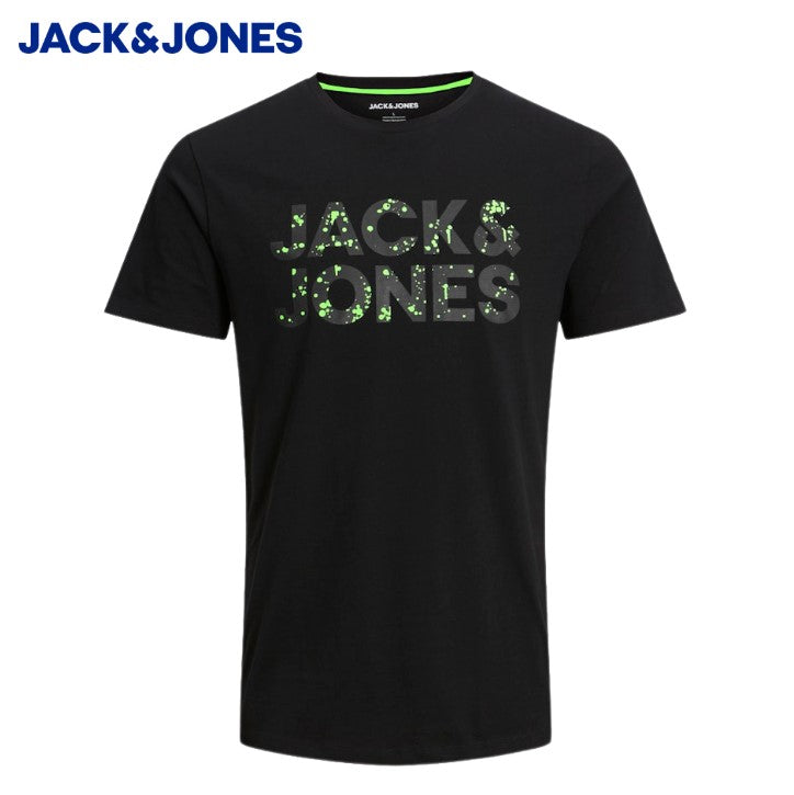 Jack & Jones Neon Pop Black Tee Black