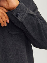 Jack & Jones Ollie Black Twill Overshirt Black