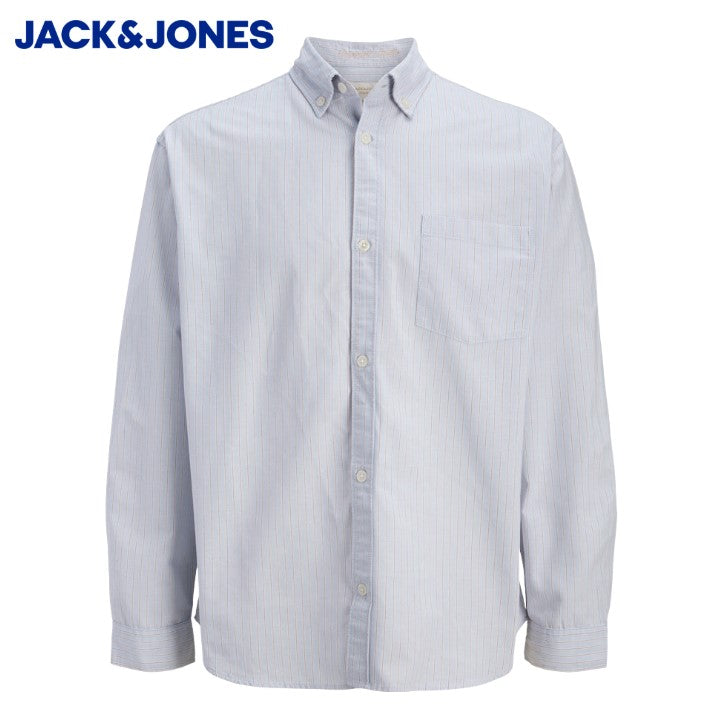 Jack & Jones Oxford Blue Stripe Shirt Blue