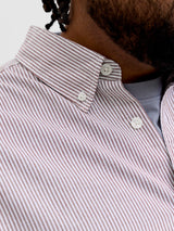 Jack & Jones Oxford Cabernet Stripe Wine