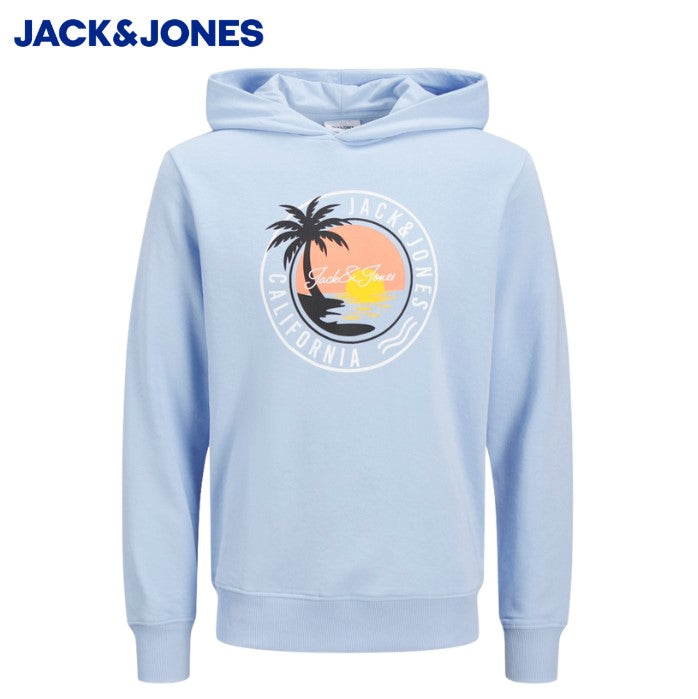 Jack & Jones Palm Logo Blue Hoodie Blue
