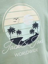 Jack & Jones Palm Logo Green Hoodie Green