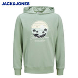 Jack & Jones Palm Logo Green Hoodie Green