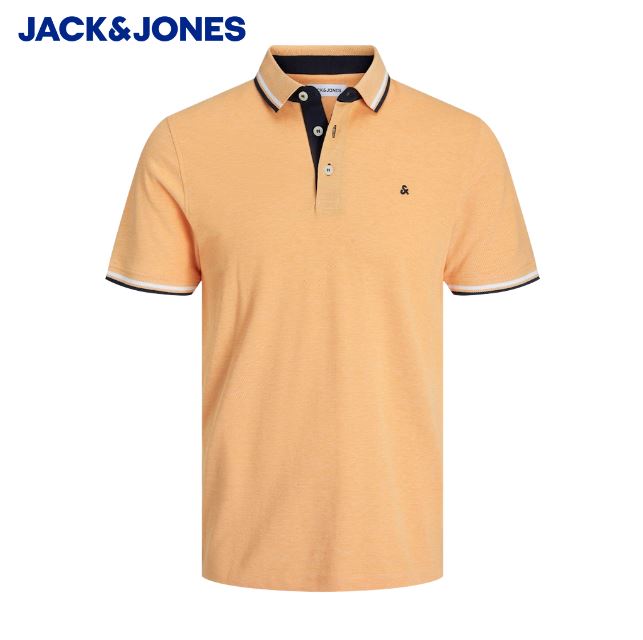 Jack & Jones Paulos Apricot Polo Shirt Orange