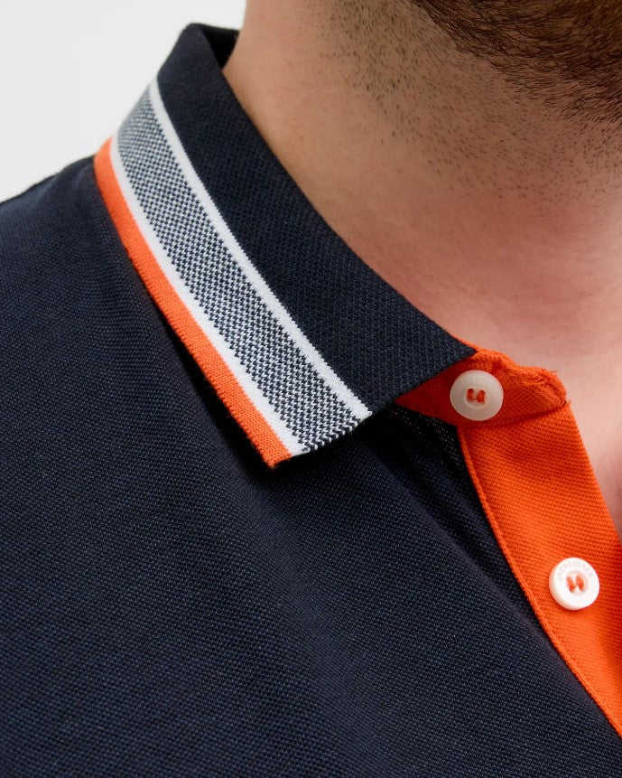 Jack & Jones Paulos Black And Neon Polo Black