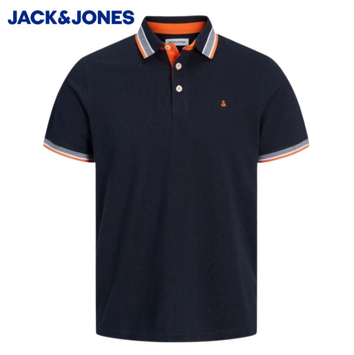 Jack & Jones Paulos Black And Neon Polo Black