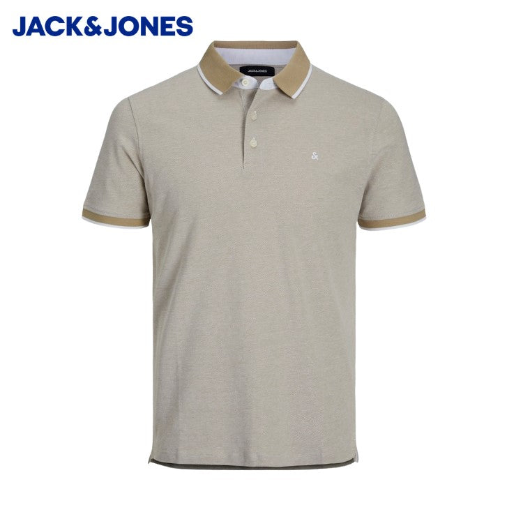Jack & Jones Paulos Crockery Polo Shirt Beige