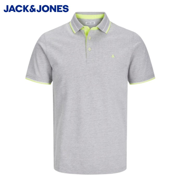 Jack & Jones Paulos Grey Melange Polo Grey