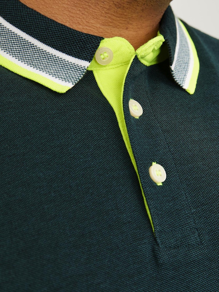 Jack & Jones Paulos Dark Teal Polo Shirt Green