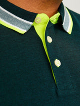 Jack & Jones Paulos Dark Teal Polo Shirt Green