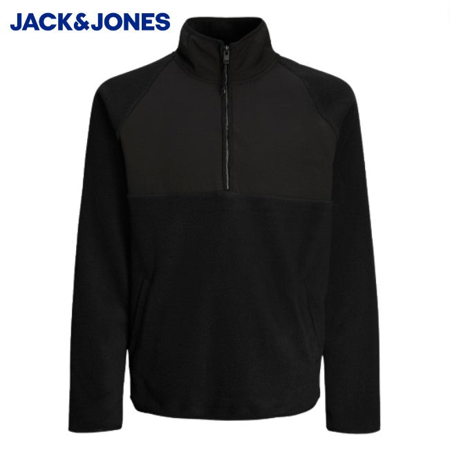 Jack & Jones Peak Black Zip Sweater Black