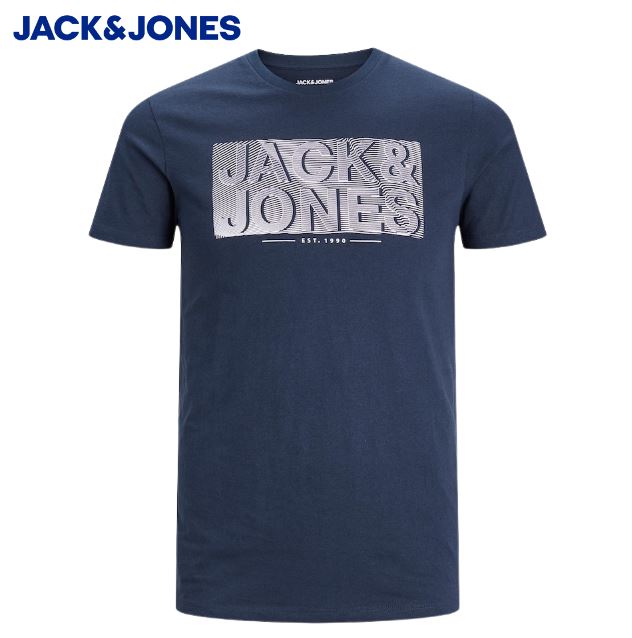 Jack & Jones Peter Logo Navy T-Shirt Navy