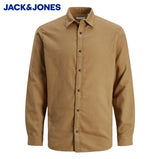 Jack & Jones Plain Falls Otter Shirt Brown