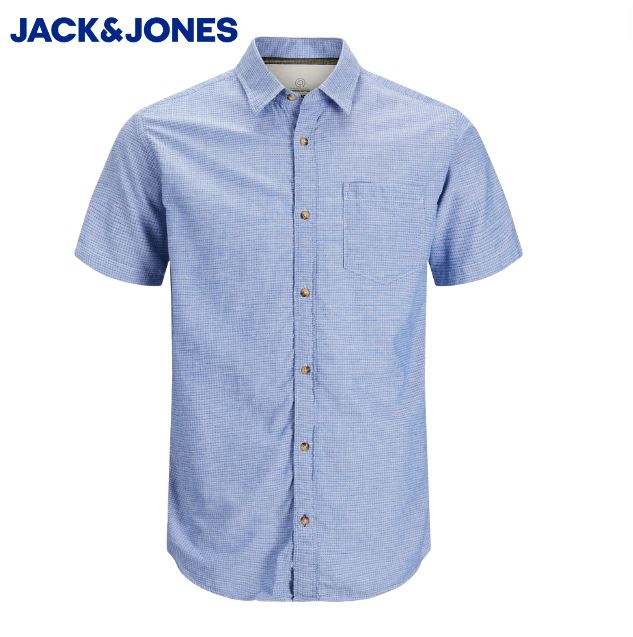 Jack & Jones Rabel Sky Blue Detail Shirt Blue