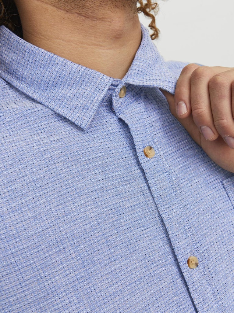 Jack & Jones Rabel Sky Blue Detail Shirt Blue