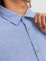 Jack & Jones Rabel Sky Blue Detail Shirt Blue