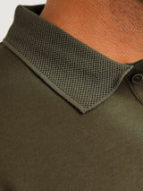 Jack & Jones Rodney Long Sleeve Polo Green