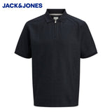 Jack & Jones Ronnie Zip Navy Polo Shirt Navy