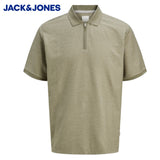 Jack & Jones Ronnie Zip Green Polo Shirt Green