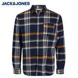 Jack & Jones Rowen Navy Check Shirt Navy