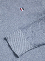 Jack & Jones Roy 1/4 Zip Baby Blue Knit Blue