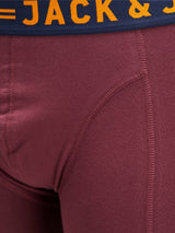 Jack & Jones Lichfield 3-Pack Trunks Wine