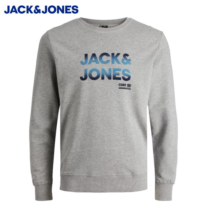 Jack & Jones Seth Grey Crew Neck Sweater Grey