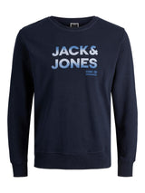 Jack & Jones Seth Navy Crew Neck Sweater Navy