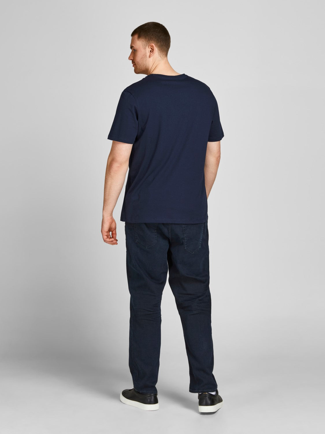 Jack & Jones Shark Navy Crew Neck Tee Navy